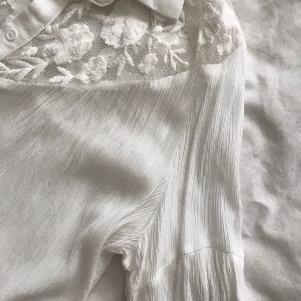 Lace Detail Button Down Blouse - image 7